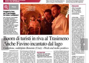 Pasqua 2018 al Lago Trasimeno - Anche Favino incantato dal lago